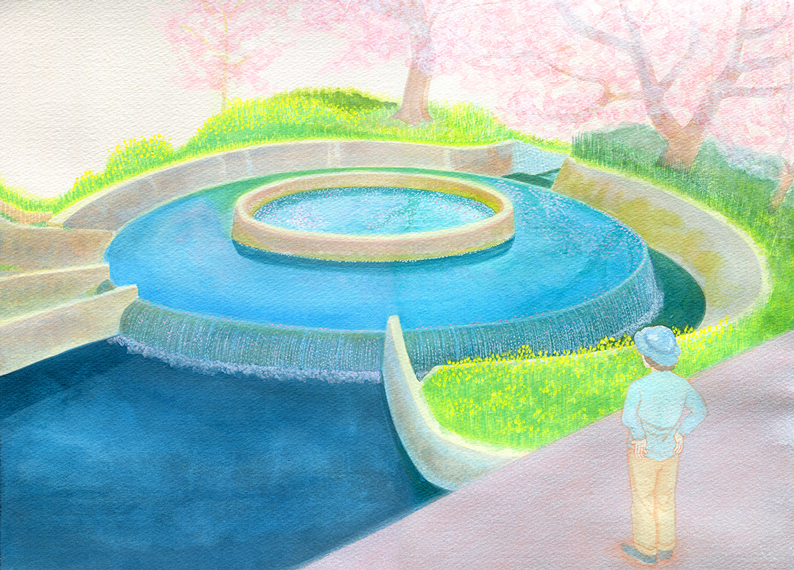 円筒分水