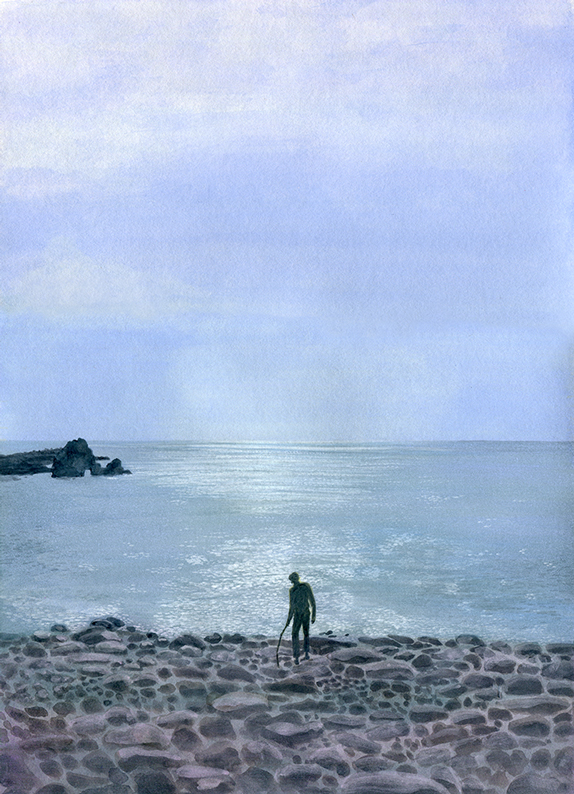 海岸にて